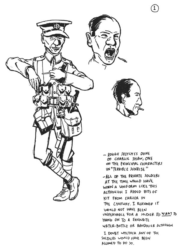 Terrible Sunrise sketchbook pages (c) Steve Martin